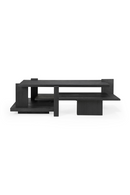 Black Teak Architectural Coffee Table | Ethnicraft Abstract | Oroatrade.com