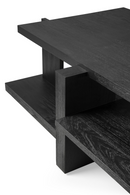 Black Teak Architectural Coffee Table | Ethnicraft Abstract | Oroatrade.com