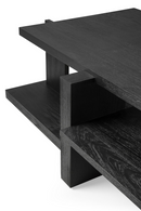 Black Teak Architectural Coffee Table | Ethnicraft Abstract | Oroatrade.com