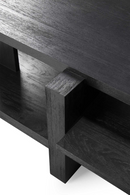 Black Teak Architectural Coffee Table | Ethnicraft Abstract | Oroatrade.com