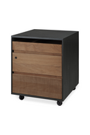 Black Teak Drawer Unit | Ethnicraft Oscar | Oroatrade.com