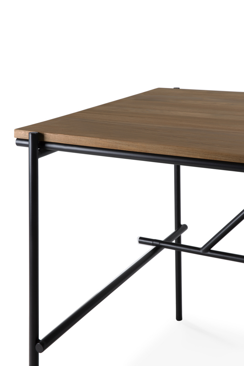 Solid Teak Desk | Ethnicraft Oscar | Oroatrade.com