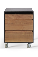 Teak Wheeled Drawer Unit | Ethnicraft Oscar | Oroatrade.com