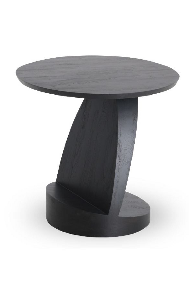 Teak Black Side Table | Ethnicraft Oblic | Oroatrade.com