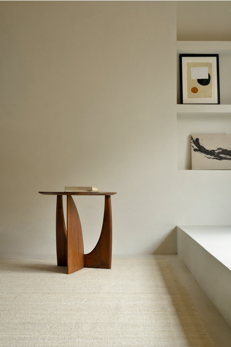 Modern Varnished Side Table | Ethnicraft Geometric | Oroatrade.com