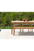 2-Seater Teak Cushioned Outdoor Bench | Ethnicraft Bok | Oroatrade.com