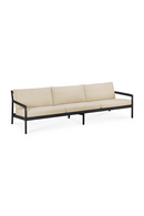 Black Teak 3+ Seater Outdoor Sofa | Ethnicraft Jack | Oroatrade.com