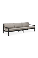 Black Teak 3+ Seater Outdoor Sofa | Ethnicraft Jack | Oroatrade.com