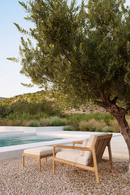 Natural Teak Outdoor Ottoman | Ethnicraft Jack | Oroatrade.com