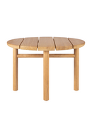 Round Slatted Outdoor Coffee Table | Ethnicraft Quatro | Oroatrade.com