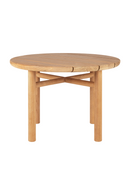 Round Slatted Outdoor Coffee Table | Ethnicraft Quatro | Oroatrade.com