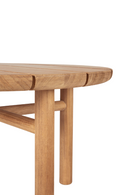 Round Slatted Outdoor Coffee Table | Ethnicraft Quatro | Oroatrade.com