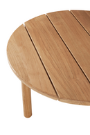 Round Slatted Outdoor Coffee Table | Ethnicraft Quatro | Oroatrade.com