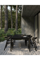 Black Teak Outdoor Dining Table | Ethnicraft Bok | Oroatrade.com