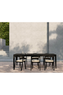 Black Teak Outdoor Dining Table | Ethnicraft Bok | Oroatrade.com