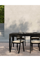 Black Teak Outdoor Dining Table | Ethnicraft Bok | Oroatrade.com