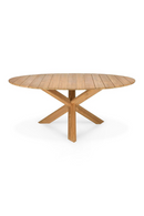 Solid Teak Outdoor Dining Table | Ethnicraft Circle | Oroatrade.com