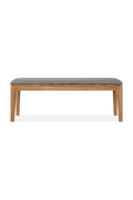 2-Seater Teak Cushioned Outdoor Bench | Ethnicraft Bok | Oroatrade.com