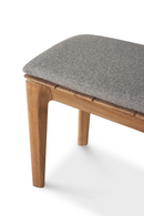 2-Seater Teak Cushioned Outdoor Bench | Ethnicraft Bok | Oroatrade.com