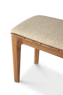 2-Seater Teak Cushioned Outdoor Bench | Ethnicraft Bok | Oroatrade.com