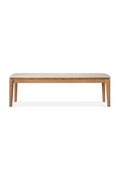 3-Seater Teak Cushioned Outdoor Bench | Ethnicraft Bok | Oroatrade.com