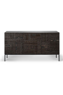 Black Teak Carved Sideboard | Ethnicraft Tabwa | OROA TRADE