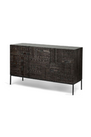 Black Teak Carved Sideboard | Ethnicraft Tabwa | OROA TRADE