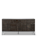 Black Teak Carved Sideboard | Ethnicraft Tabwa | OROA TRADE