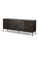Black Teak Carved Sideboard | Ethnicraft Tabwa | OROA TRADE