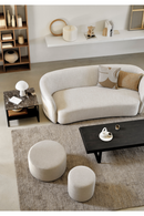 Round Fabric Pouf | Ethnicraft Barrow | Oroatrade.com