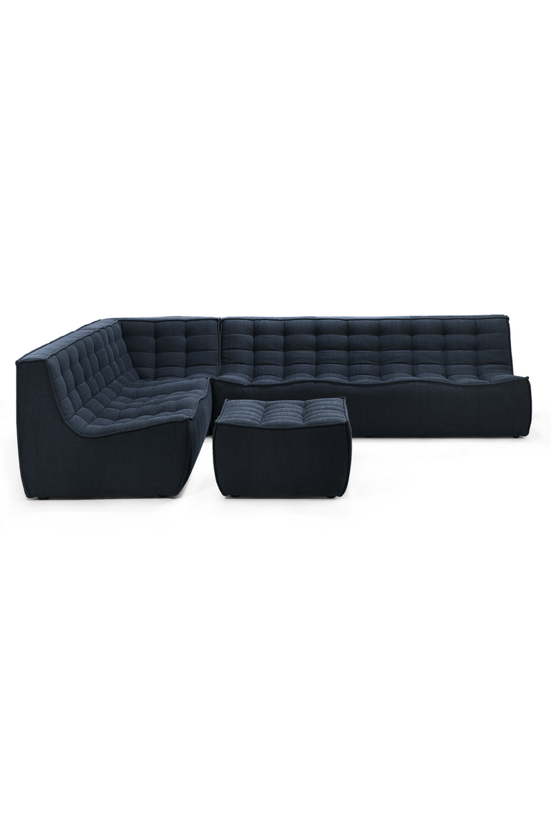 Blue Fabric Upholstered Sofa | Ethnicraft N701 | Oroatrade.com