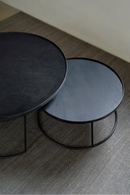 Round Tray Coffee Table set (2) | Ethnicraft | OROA TRADE