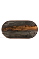 Oblong Hand-Painted Glass Tray | Ethnicraft Organic | Oroatrade.com