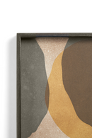 Square Earth-Toned Glass Tray | Ethnicraft Cinnamon | OROA TRADE.com