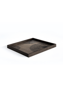 Patterned Square Tray | Ethnicraft Black Slices | Oroatrade.com