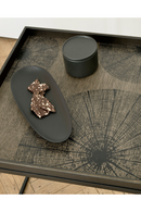 Patterned Square Tray | Ethnicraft Black Slices | Oroatrade.com