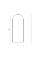 Vintage Arched Floor Mirror | Ethnicraft Gate | OROA TRADE