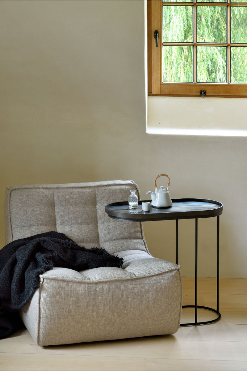Black Tray Side Table | Ethnicraft Oblong | OROA TRADE