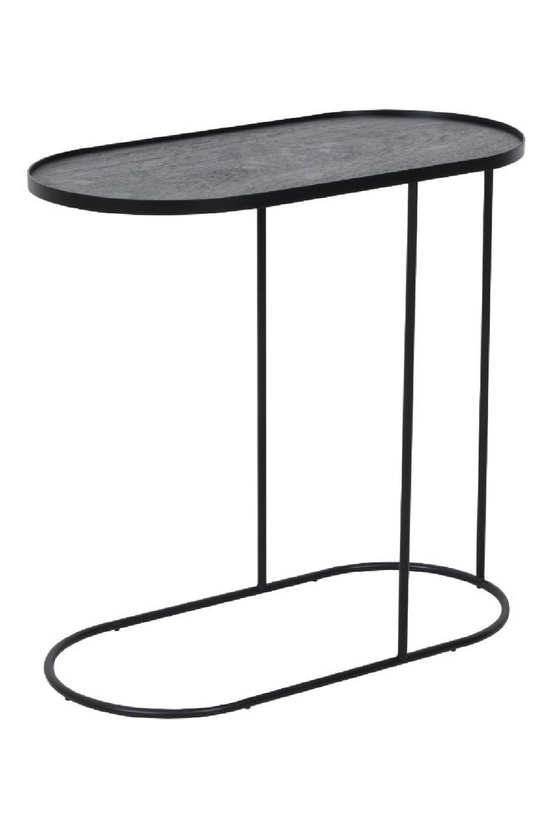 Black Tray Side Table | Ethnicraft Oblong | OROA TRADE