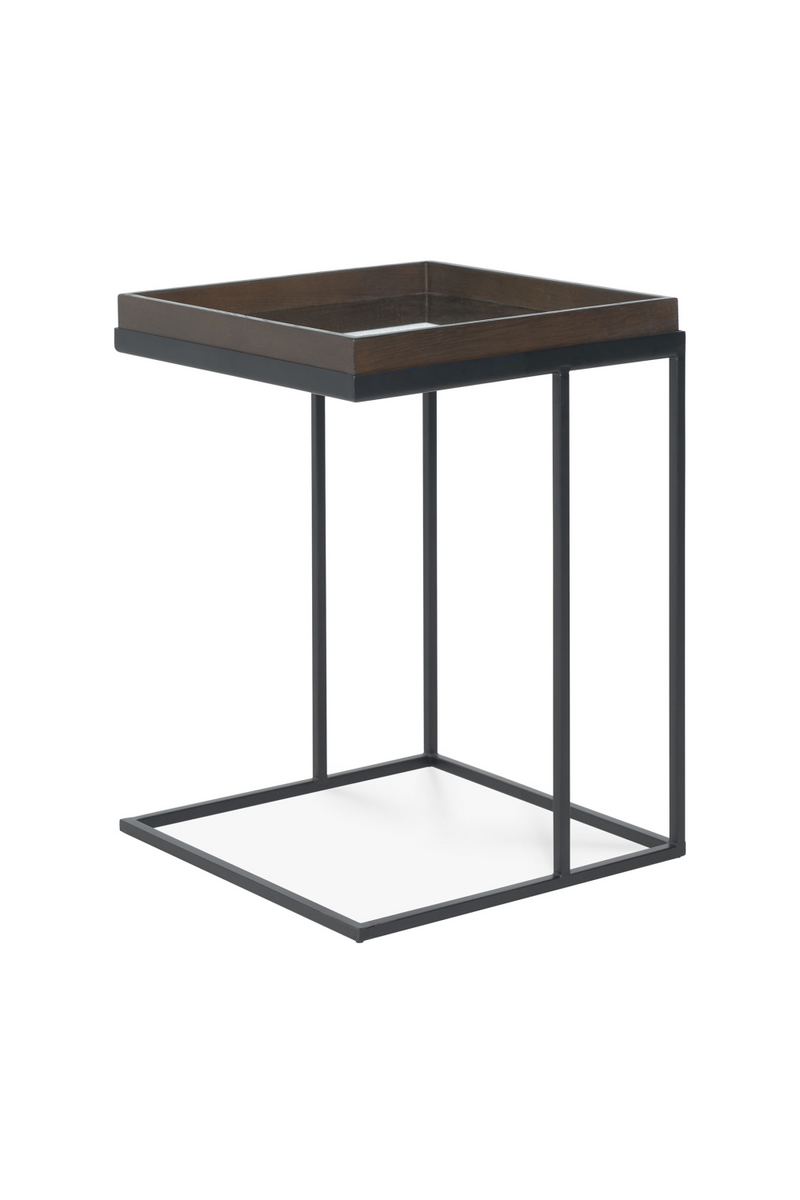 Black Metal Tray Side Table | Ethnicraft | Oroatrade.com