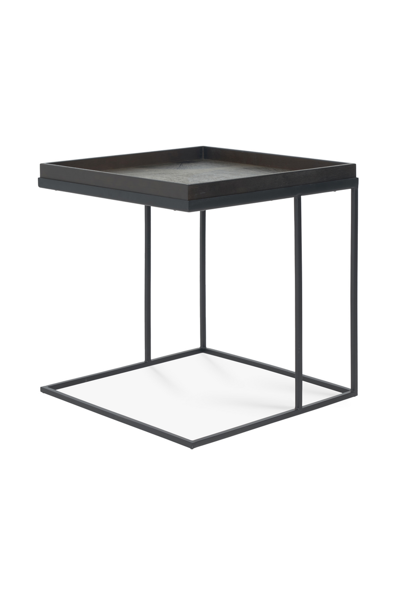 Black Metal Tray Side Table | Ethnicraft | Oroatrade.com