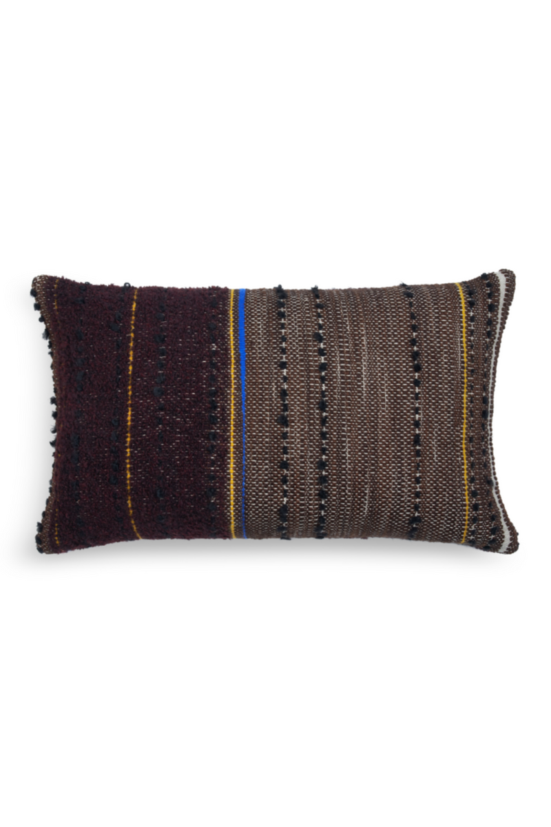 Dark Lumbar Throw Pillow (2) | Ethnicraft Tulum | OROA TRADE