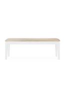 2-Seater Teak Cushioned Outdoor Bench | Ethnicraft Bok | Oroatrade.com