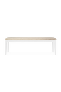 3-Seater Teak Cushioned Outdoor Bench | Ethnicraft Bok | Oroatrade.com