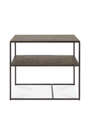 Metallic Side Table With Undershelf | Ethnicraft Pentagon │ Oroatrade.com
