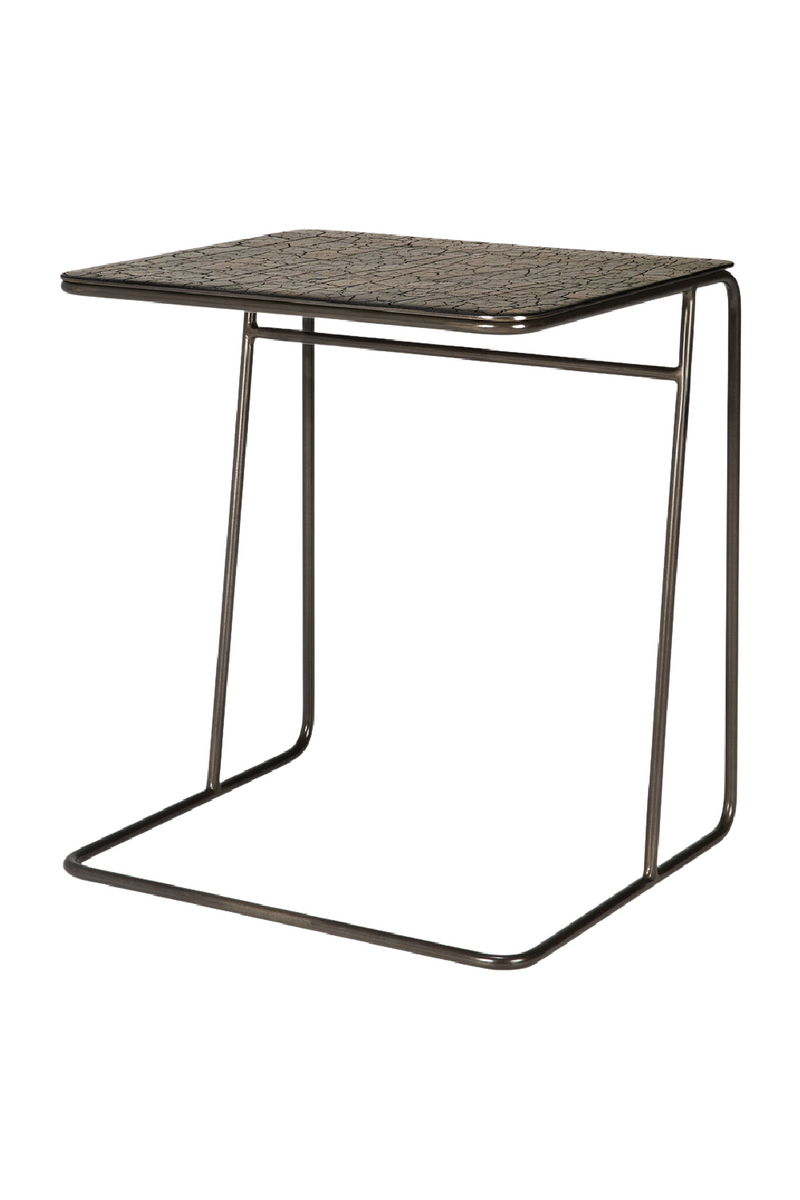 Metallic Modern End Table | Ethnicraft Ellipse | Oroatrade.com