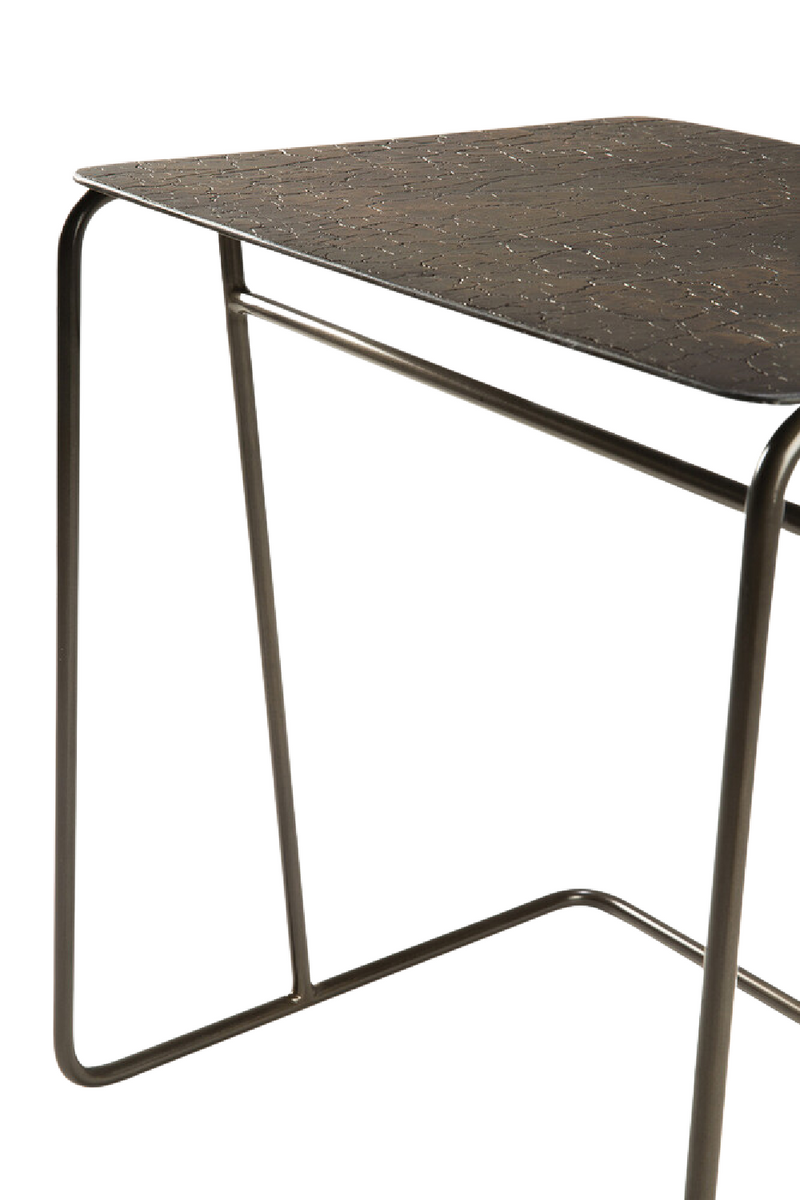 Metallic Modern End Table | Ethnicraft Ellipse | Oroatrade.com