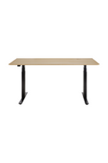 Oak Adjustable Desk L | Ethnicraft Bok | Oroatrade.com
