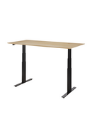 Oak Adjustable Desk L | Ethnicraft Bok | Oroatrade.com