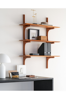 Varnished Mahogany Wall Shelf | Ethnicraft PI | Oroatrade.com